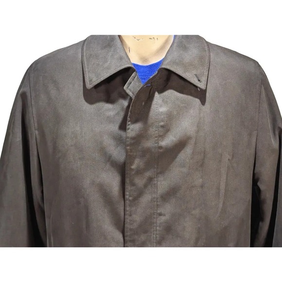 VTG Sanyo Men's Light Black Jacket Removable Liner Rayon Blend  Sz S EUC - Picture 2 of 8